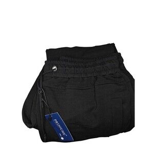 PRIJOUHE Black Jogger Sweatpants Men’s 2XL Elastic Waist Drawstring
